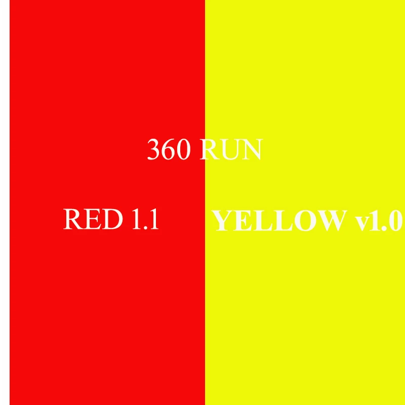 

DHL Free Shipping 10pcs/Lot For xbox360 x360 xbox 360 RUN yellow v1.0 RED 1.1
