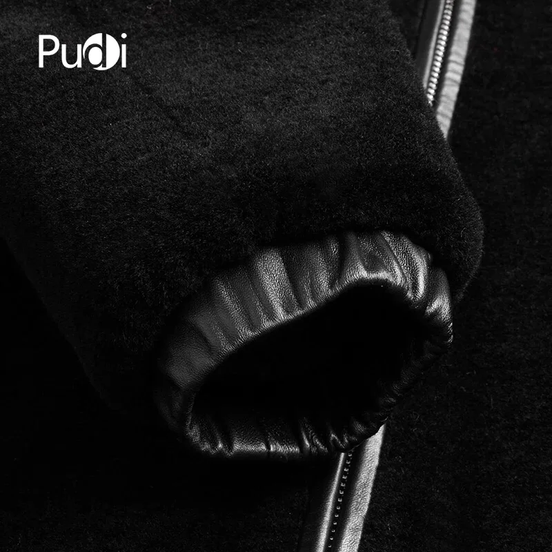 Мужская короткая куртка из 2018 шерсти PUDI MT809 Повседневная Верхняя одежда с
