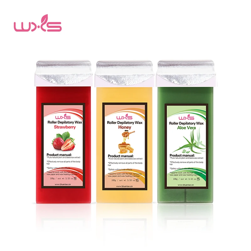100g Wax for Depilation Depilatory Wax Cartridge Warmer Hair Removal Cream Roll on Professional Waxing Body All Types Skin