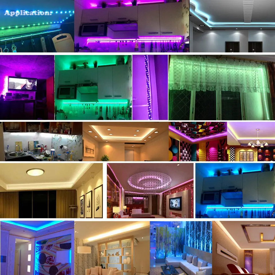  GD 13M 15M 20M 25M 35M 50M LED Strip With IR RF IP65 Waterproof or Bluetooth Remote Controller AC22 - 33023631992