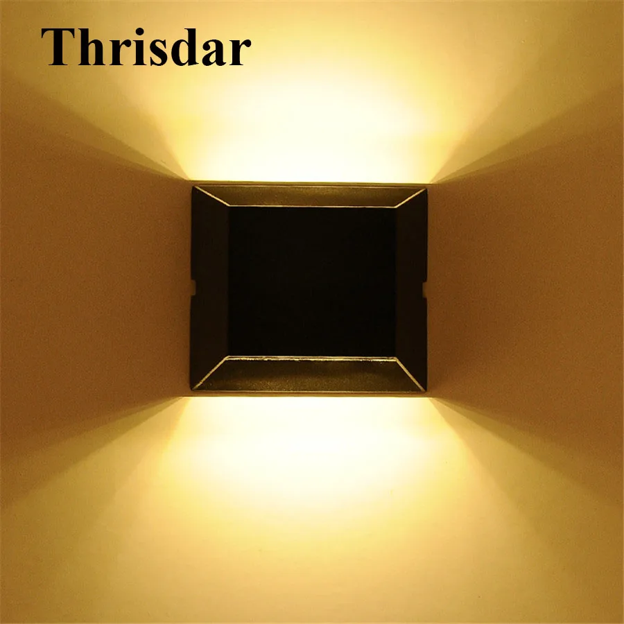 

Thrisdar 5W 10W Waterproof LED Wall Lamps Up Down Waterproof Villa Porch Wall Light Aisle Corridor Garden Balcony Wall Light