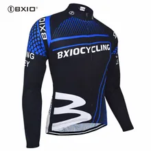 Bxio Winter Thermal Fleece Cycling Jersey Shirt Bike Jersey Pro Bike Team Warm Long Sleeves Autumn