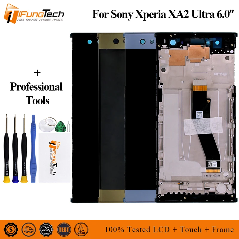 

Original LCD For Sony Xperia XA2 Ultra H4233 H4213 H3213 H3223 Lcd Screen Display Touch Screen Digitizer Assembly Replacement