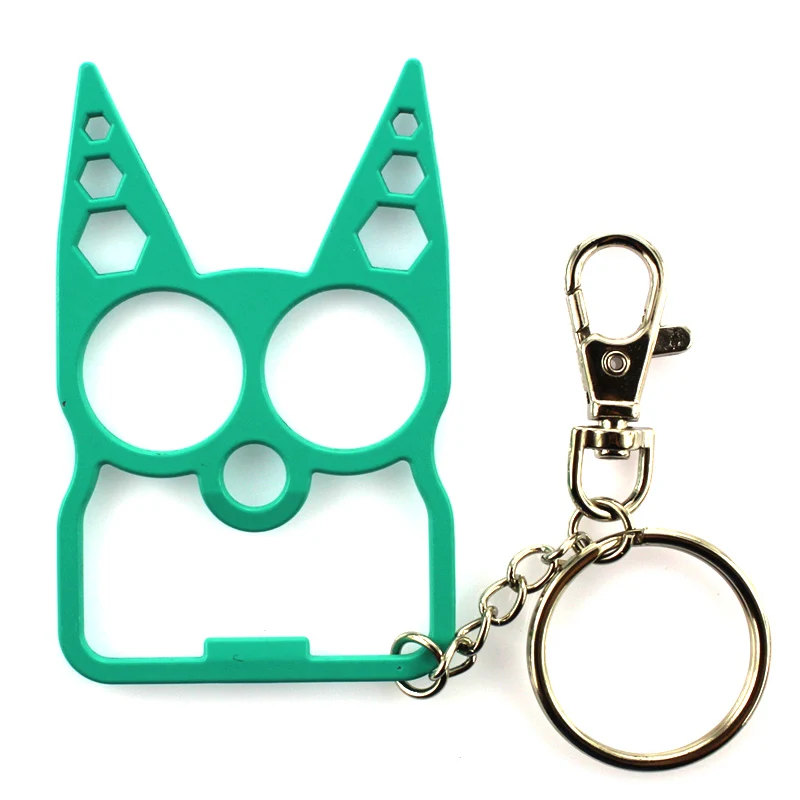 Portable Cute Cat Opener Screwdriver Keychain Self-defense Multifunction Outdoor Gadgets YS-BUY - Цвет: Зеленый