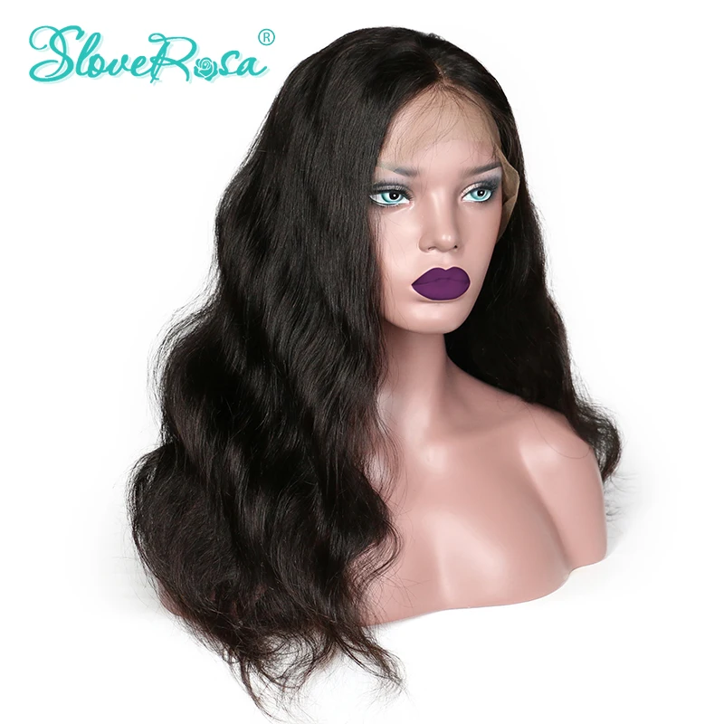 360 фронтальные парики из человеческих волос 150% плотность перуанские прямые волосы волнистые волосы для тела обесцвеченные парики вида шишка-пучок с предварительно сорванным Slove Rosa
