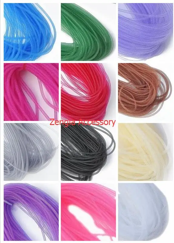 

4mm Wide Tubular Tube Crin Crinoline Horsehair Trim 100yard/lot