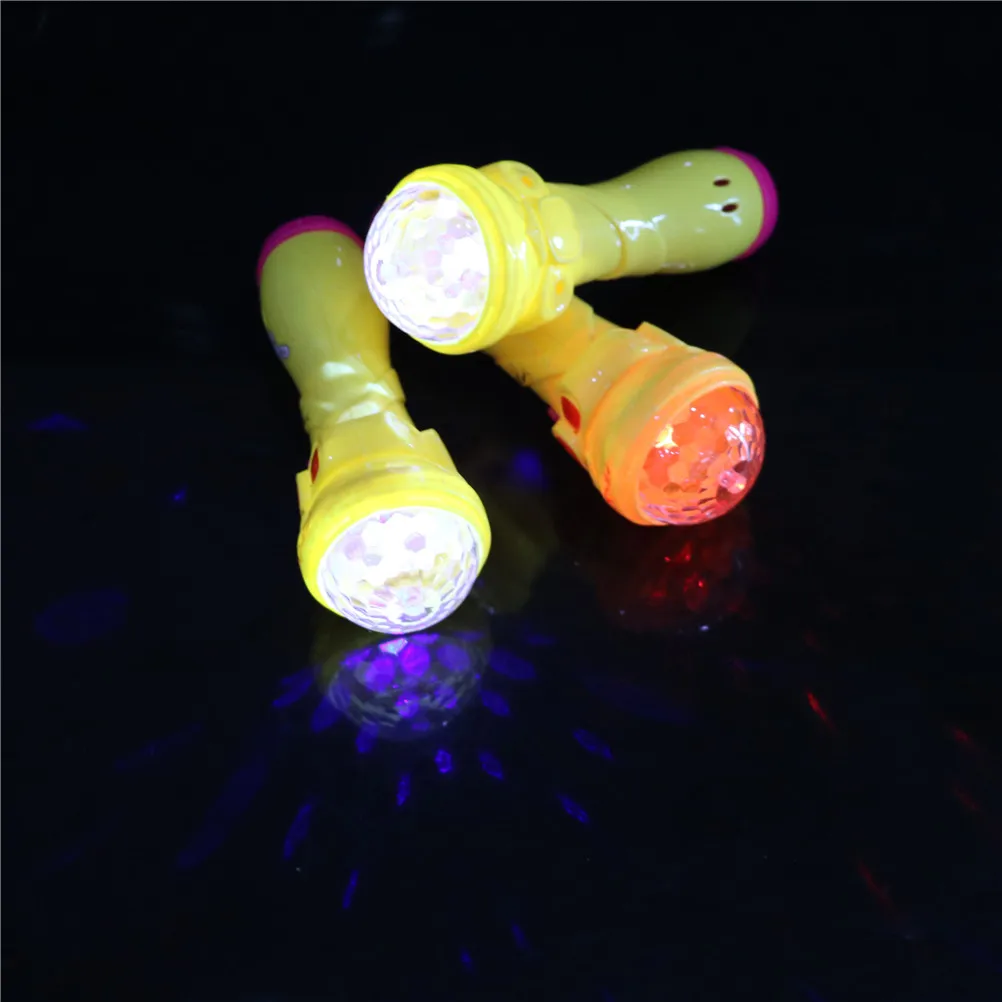 1 шт. Детский интерактивный светодиодный светильник с изображением поросенка, яркая мигающая игрушка, Детская флеш-палка, микрофон, Звездный флэш-светильник, игрушки