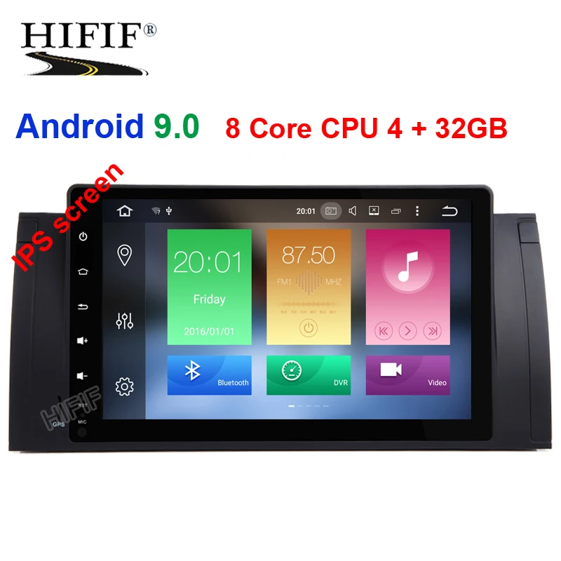 

DSP 9" HD Android 9.0 Octa Core HD Screen 1 DIN Car Radio GPS 9 inch Radio Stereo For BMW E53 E39 X5 wifi 4G GPS USB AUDIO NAVI