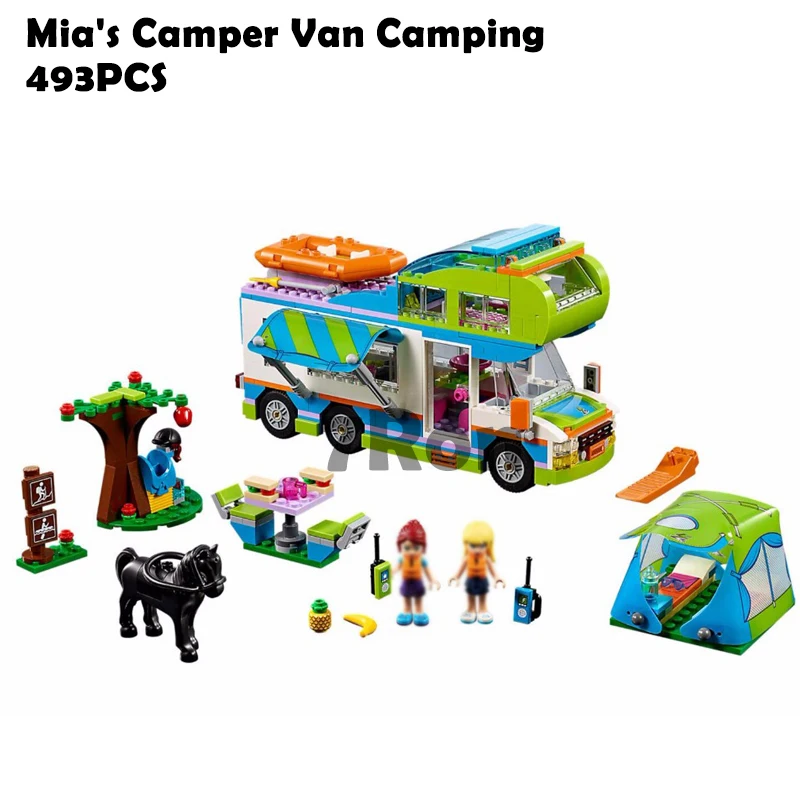 

Bela 10858 Girl Friends 546Pcs Mia's Camper Van Camping Adventure Set Building Block Toys Kids Gifts Compatible with lego 41339