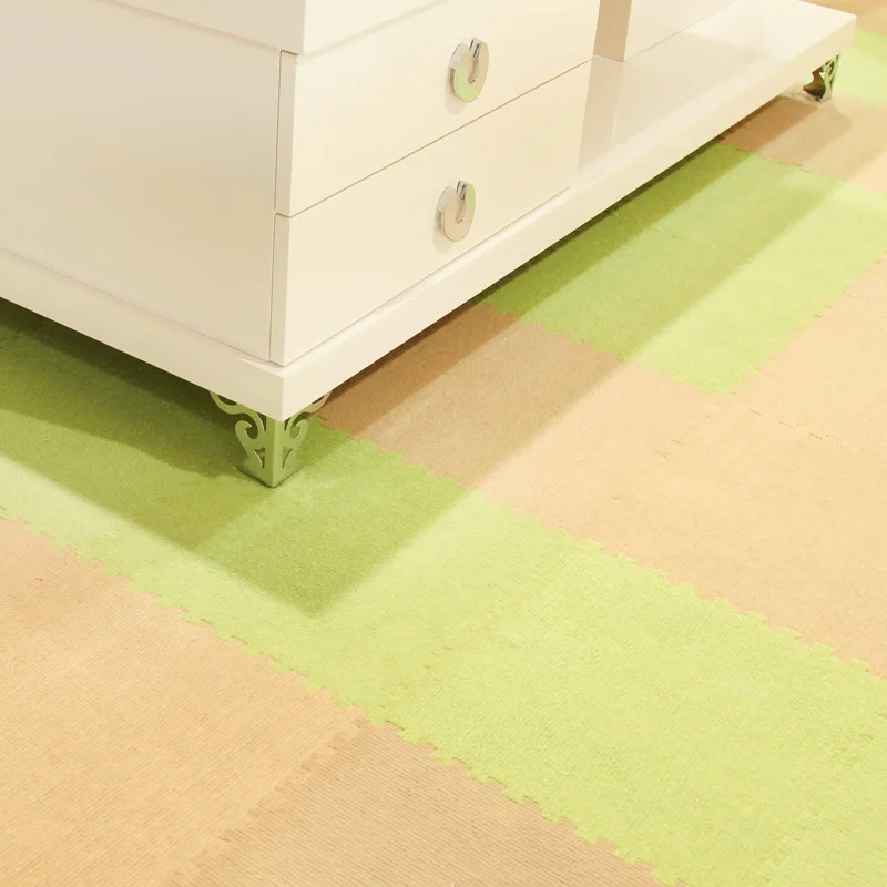 Middlebury velvet foam mats eco friendly patchwork floor mat at home