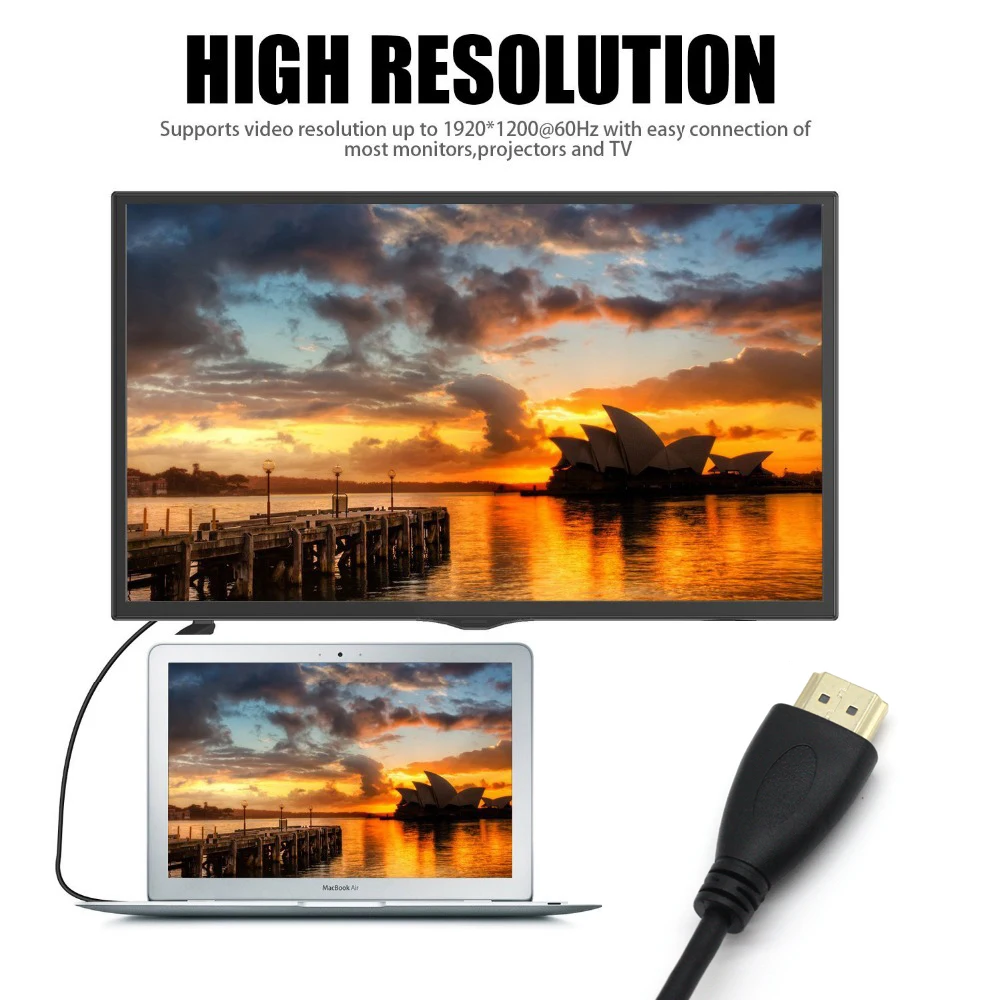 AIXXCO 0,5 м 1,5 м 1 м 2 м 3 м 5 м высокоскоростной позолоченный штекер Male-Male HDMI кабель 1,4 Версия 1080p 3D для HDTV xbox PS3 PS4