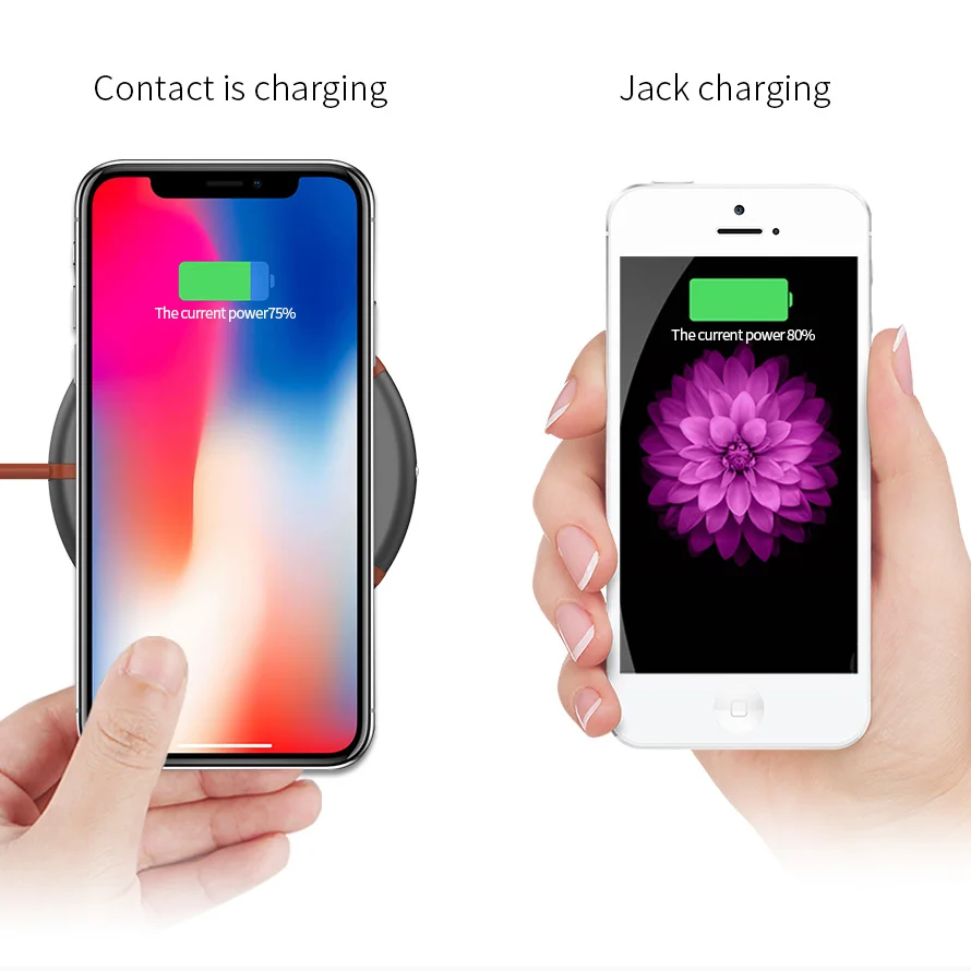 

Fast Wireless Charger For iPhone X XR XS MaX 8 Samsung Note 8 S8 S9 Plus S7 S6 Edge Phone Wireless Charging Charge