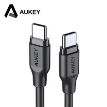 

AUKEY USB Type C Cable 1.8m 3A Type-C Fast USB C - USB C Mobile Phone Data Charger Cable For Xiaomi Mi 8 7 Samsung s9 s8 Macbook