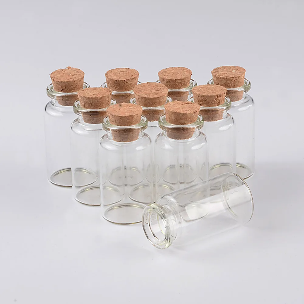 Glass Bottles with Cork Empty Glass Bottles Crafts Glass Jars Vial Containers for Decoration