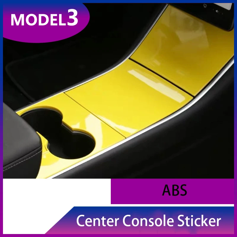 

For Tesla Model 3 Car Gear Shift Box Panel Cover Sticker Trim Strips Garnish Protection Car-styling