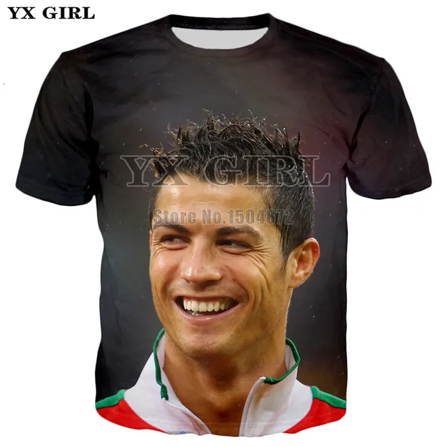 2018 Summer Mens Casual T shirt Short Sleeve Tees Men/Women T-shirt Character Cristiano Ronaldo 3d Printed Tshirt Unisex Tops 4