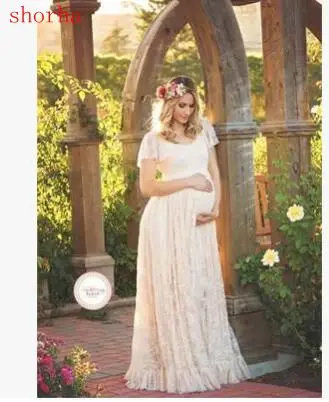 New Maternity dress Photography Props Pregnancy Clothes Maternity photography Dress Cotton Dress For photography Props