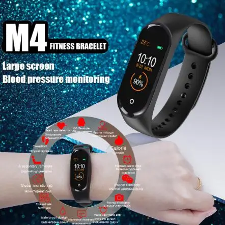 

Slimy M4 Smart Band Waterproof Fitness Tracker Smart Bracelet Blood Pressure Heart Rate Monitor Pedometer PK M3 ID115 Plus