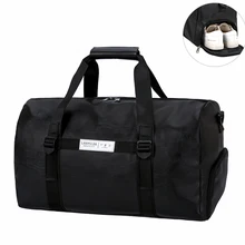 Новая качественная Дорожная сумка из искусственной кожи, ручная сумка для мужчин и женщин, модная дорожная сумка с обувью