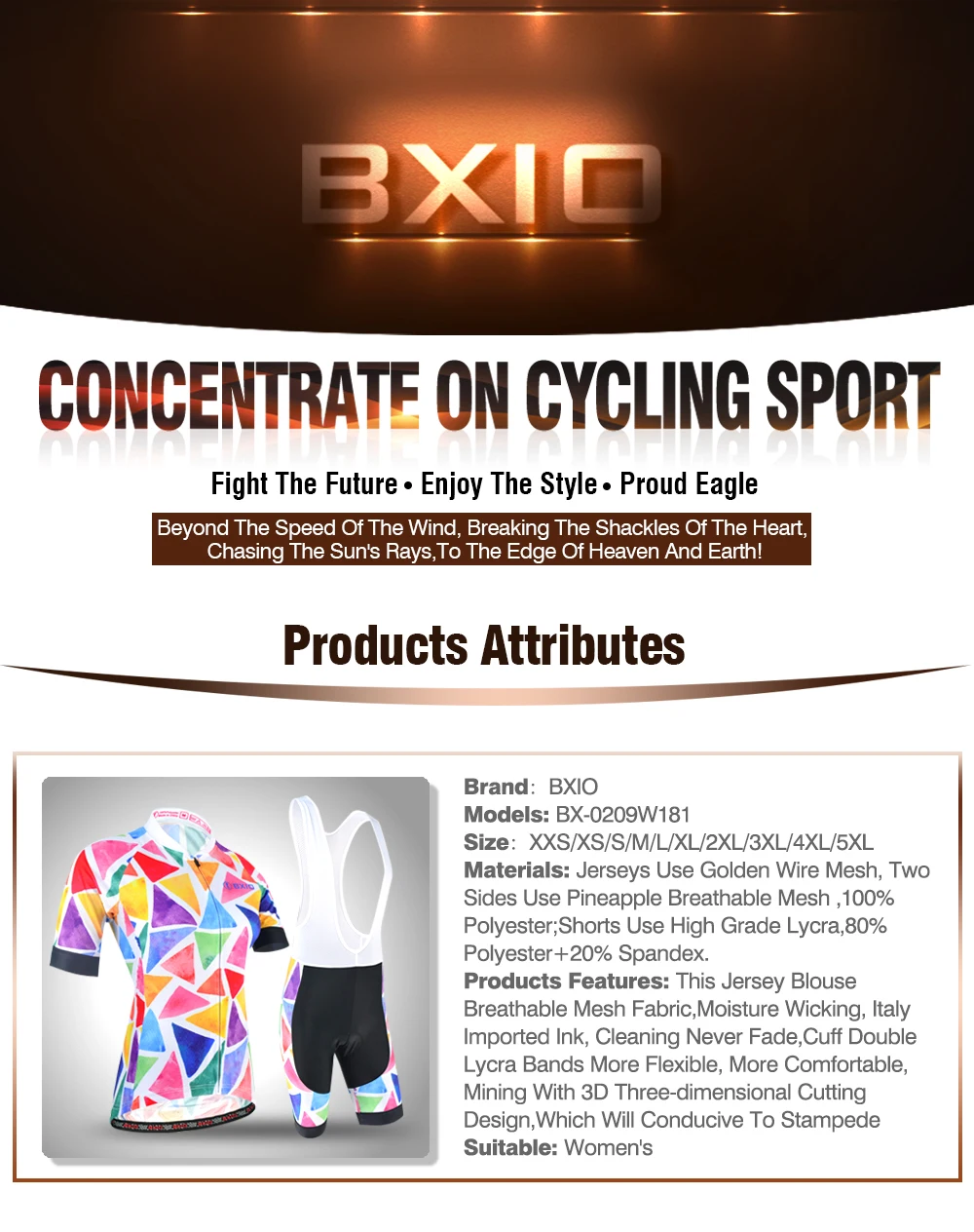 BXIO Женская велосипедная Одежда дышащая летняя велосипедная Джерси горный велосипед велосипедные наборы велосипедная одежда быстросохнущая Ropa Ciclismo 181