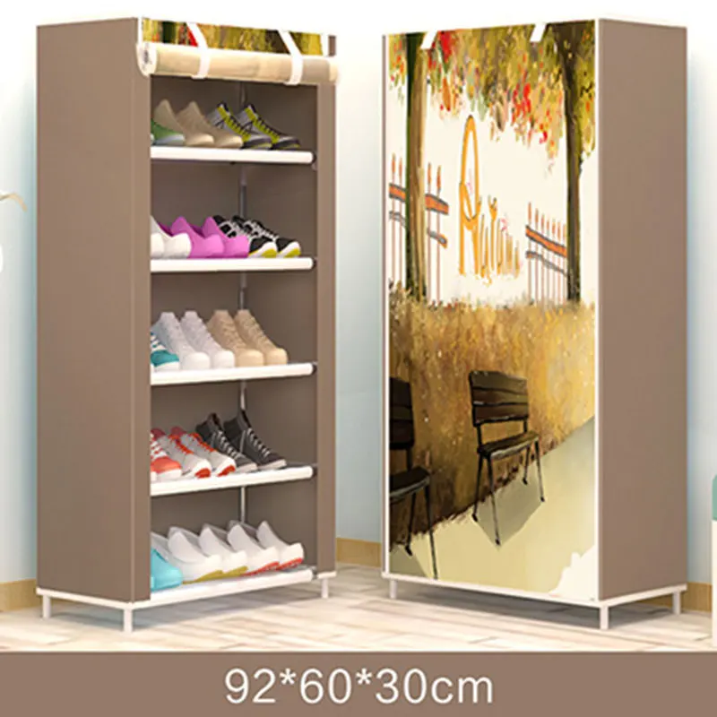 Us 15 97 53 Off Actionclub Fashion Modern Shoe Rack Diy Assembly Shoe Organizer Rack In The Hallway Simple Shoes Stand Shelf Home Furniture In Shoe