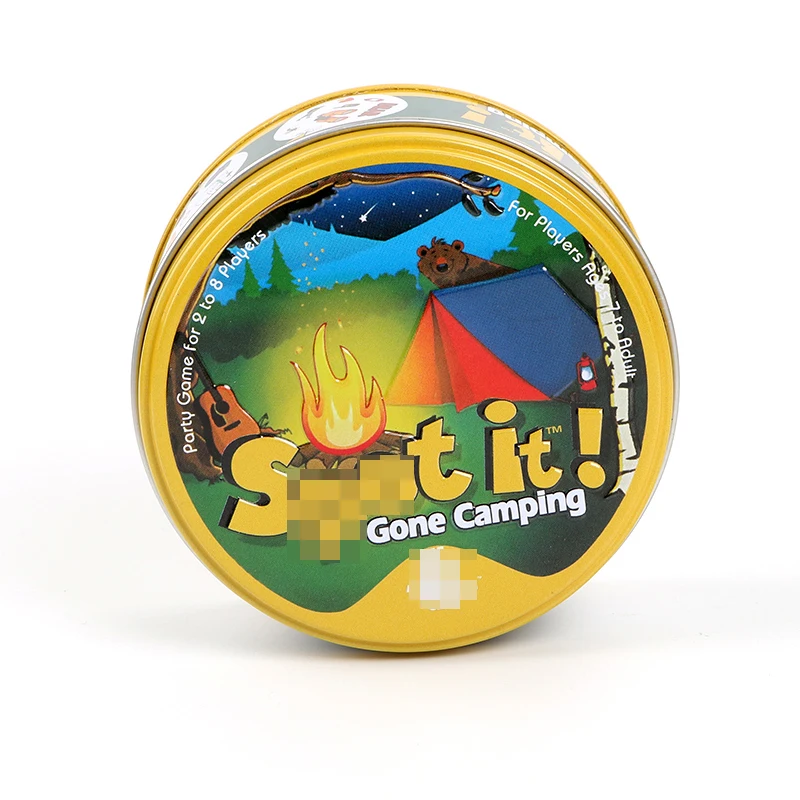 

Spot It Gone Camping with Metal Box Borad Puzzle Game Social Cards Game Family Party Fun Game