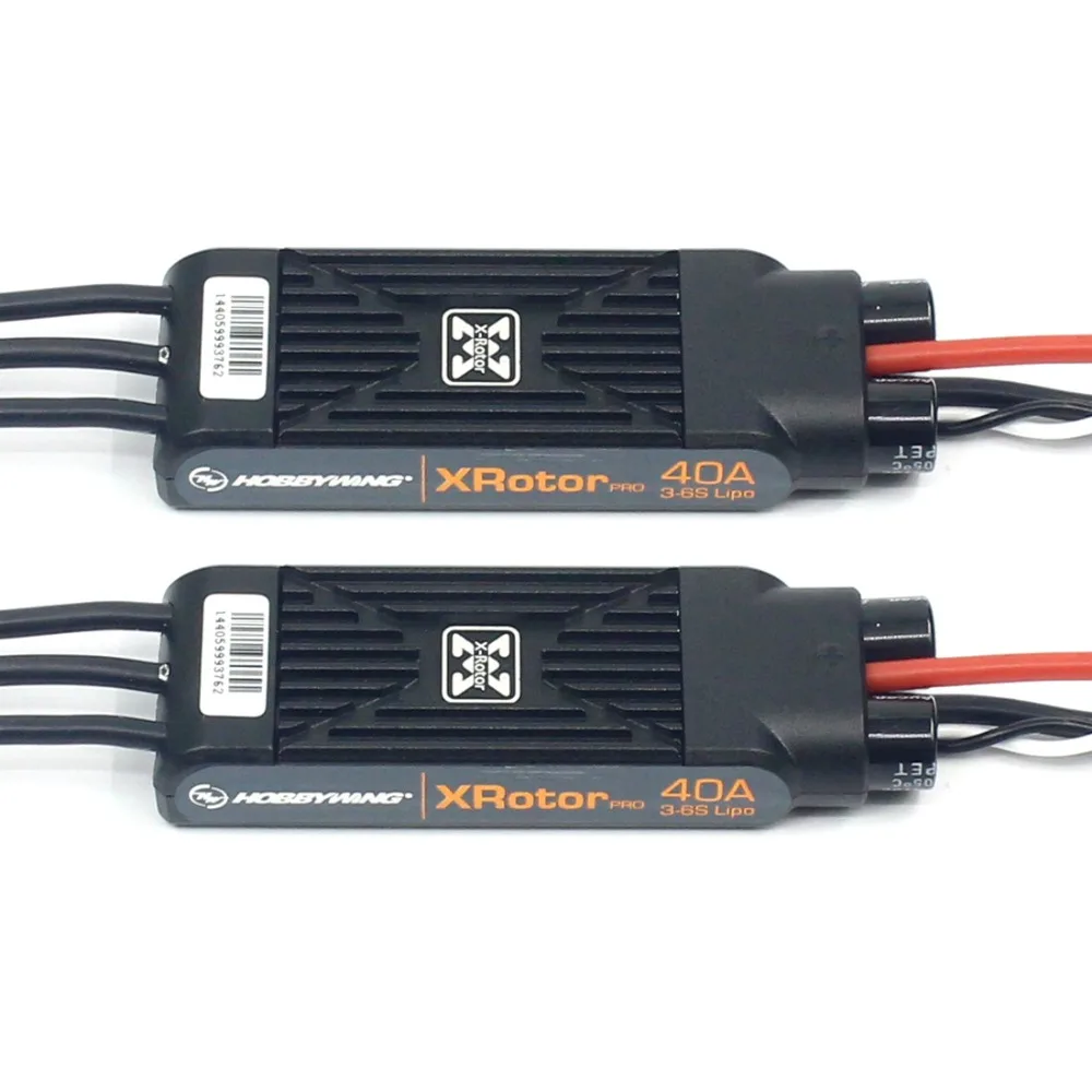 2 шт. Hobbywing XRotor Pro 40A ESC No BEC 3 S-6 S Lipo бесщеточный ESC DEO для радиоуправляемого дрона мультиосевой вертолет Квадрокоптер