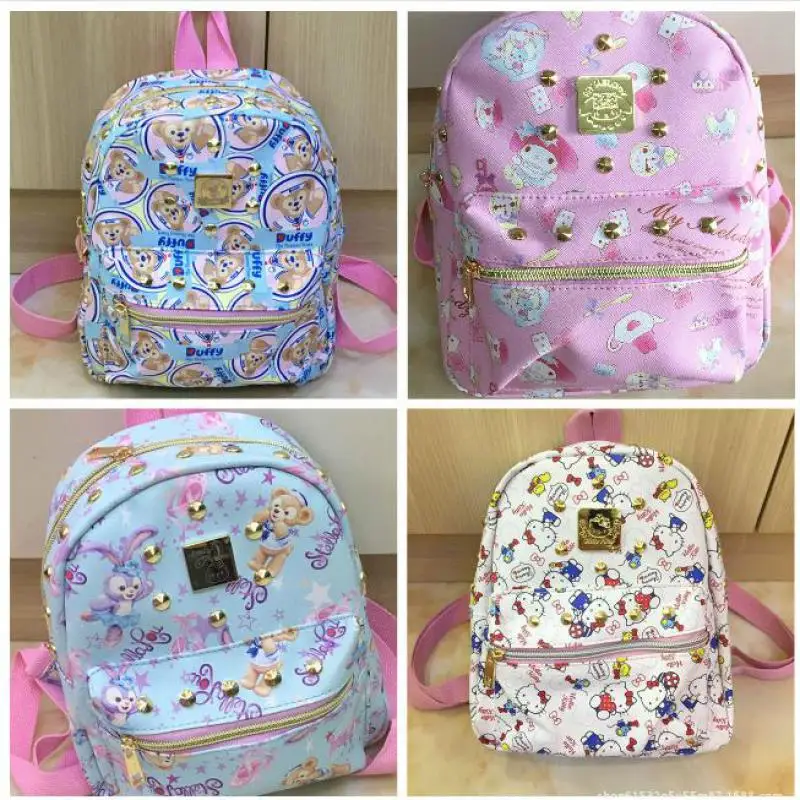 

Duffy Bear Friends Stellalou Rabbit Plush Backpack My Melody Hello Kitty Children Schoolbag Stuffed Toy Animal Bag Girls Gifts