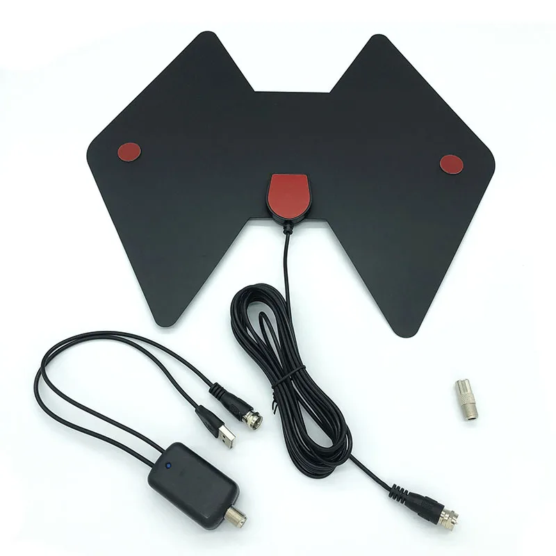 

New Indoor HD Digital Antenna DVB T2 50 Miles Amplifier HDTV Signal Booster Vhf/Uhf Dvb-T/T2 Support 1080p
