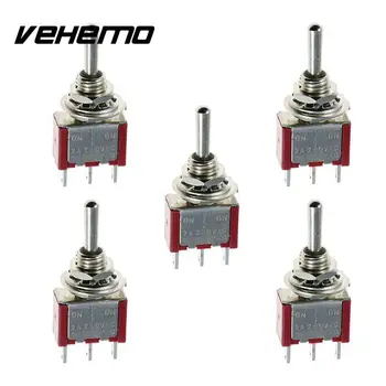 

Vehemo Miniature Momentary 3-Pin (On)Off(On) Toggle Switch Car Dash Dashboard Boat SPDT