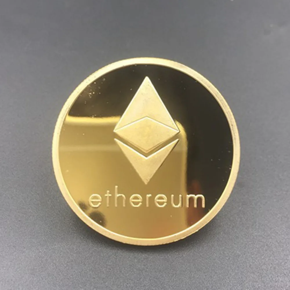 1PCS Silver Plated Commemorative Ethereum Coin Collectible Golden Iron Miner Coin Gift 1PCS Silver Plated Commemorative Ethereum Coin Collectible Golden Iron Miner Coin Gift