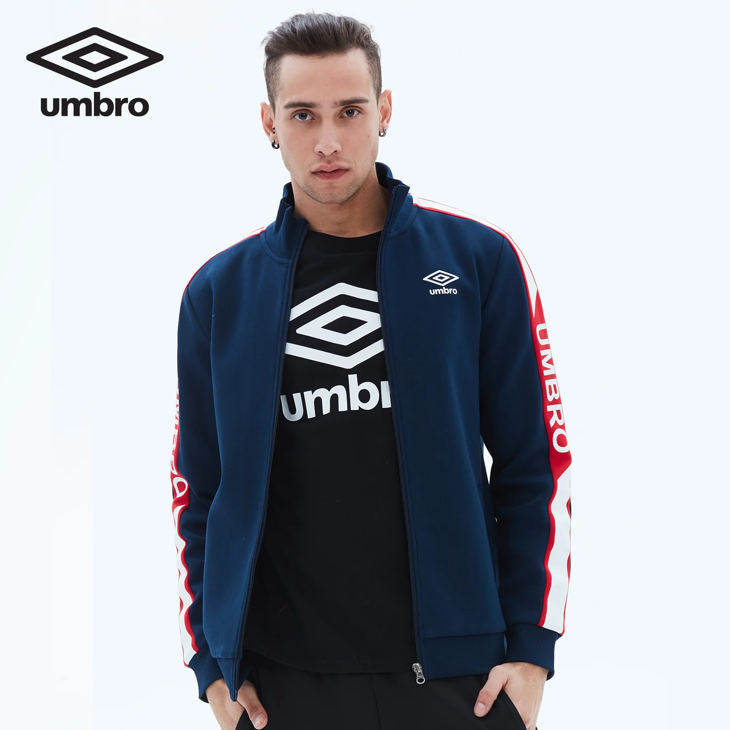 Umbro Новое мужское весеннее спортивное пальто для Отдыха Кардиган спортивная одежда свитер UO181AP2401