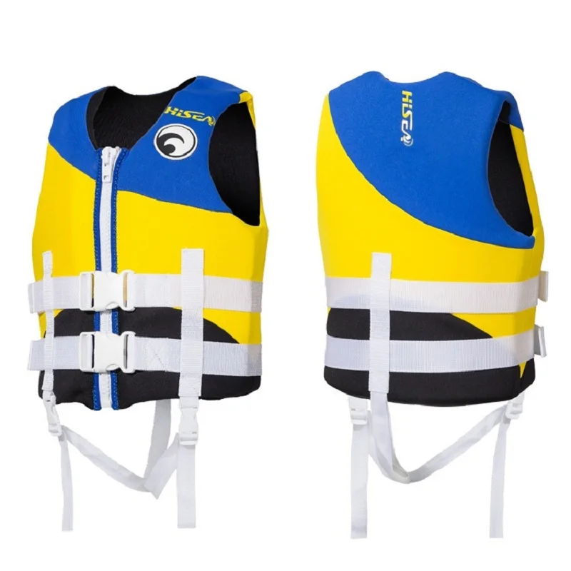 Hisea несовершеннолетних детский спасательный жилет неопрена плавающей дети спасательный жилет куртка плавание учащихся молодежи