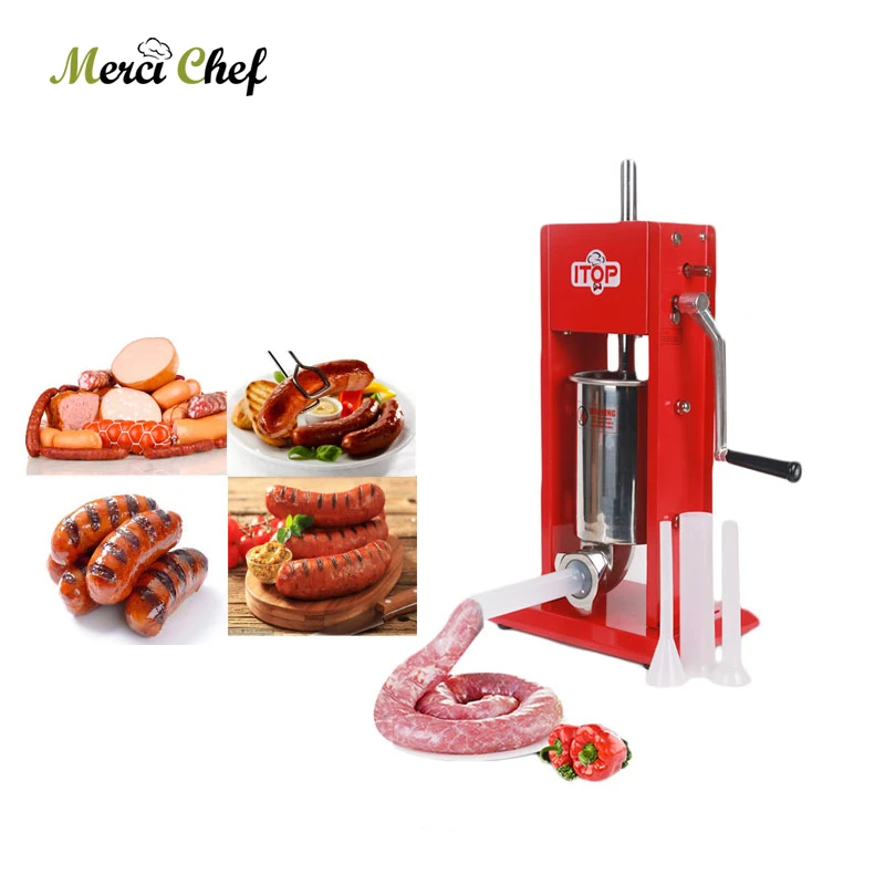 

Food Machine 3L Big Sausage Maker Manual Sausage Stuffer Machine Making Filling Vertical Sausage Filler Meat Processor