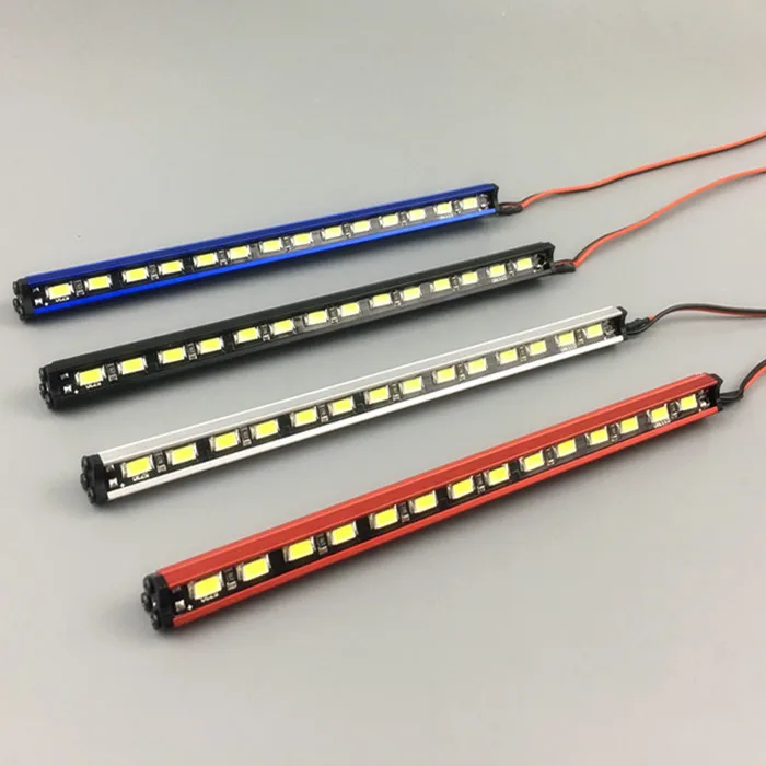 

1PCS KYX LED Light Bar 12V Roof Lamp Bars 160mm Length Car Shell Headlight Light Strips for 1:10 TRX-4 Defender Upgrade Parts