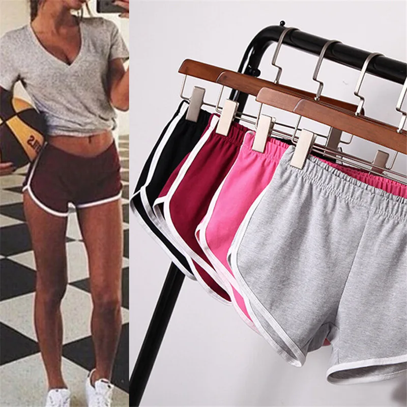 Летние женские спортивные шорты, короткие штаны, для спортзала, тренировки, с поясом, для бега, пробежки, короткие, Размер S-XXL