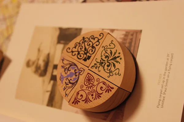 Новинка года кружево угол Woden штамп чернил Pad DIY деревянный Винтаж цветок ремесла марки для дневника украшения Скрапбукинг подарки