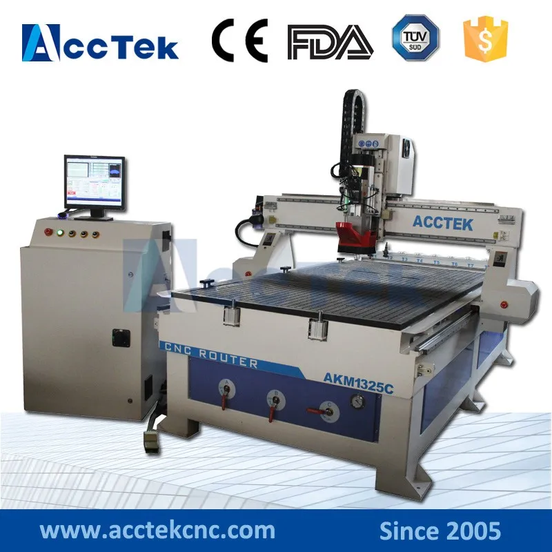 Special economical design atc cnc router machine for wood mdf acrylic cnc machine price AKM1325C
