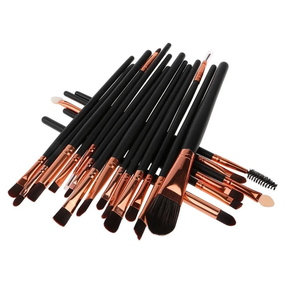 

20 Pcs Makeup Brush Set tools Make-up Toiletry Kit Wool Make Up Brush Set Makeup Brushes set Professional with case 8W5