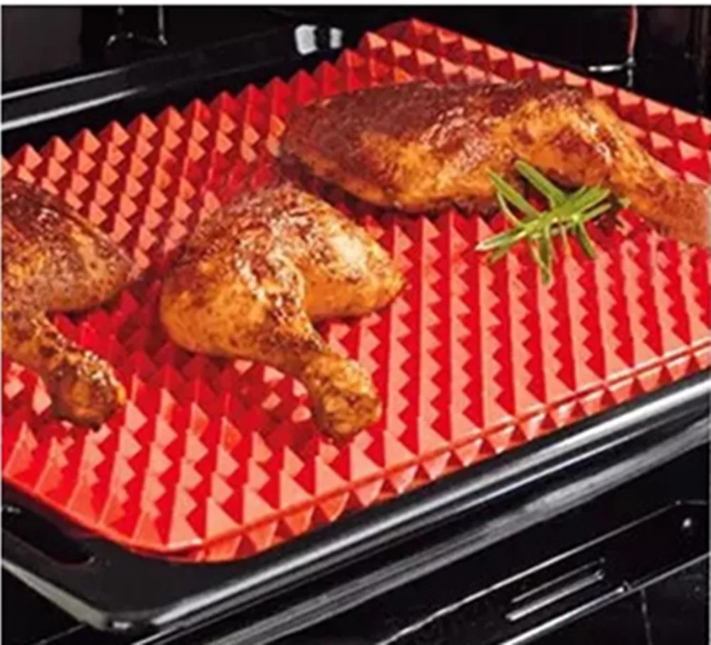 

Baking Mats Non-stick Silicone Pyramid Pan Baking Sheet Pastry Cooking Mat Oven Liner Tray Cookie Sheets Roasting Mats