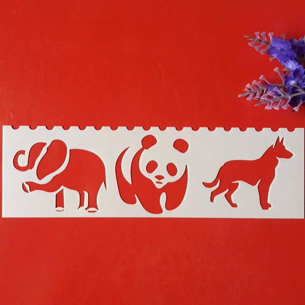 

Hot 18x5cm Panda DIY Craft Layering Stencils Wall Paint Scrapbook Stamp Embossing Album Decorative Card Template