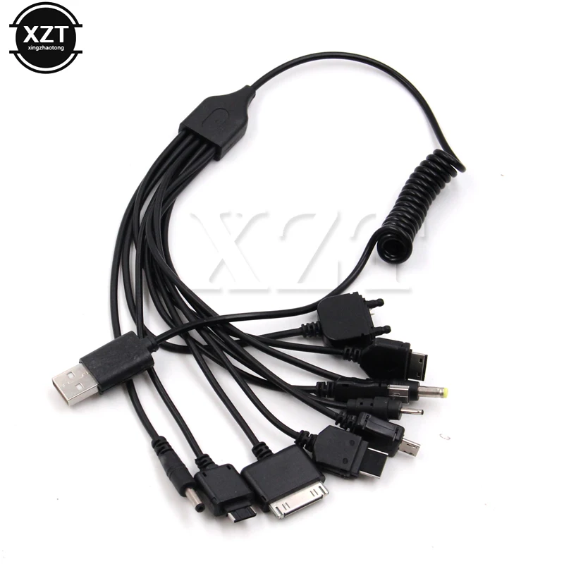 

AT Universal 10 in 1 USB Multi Charger Retractable Design Charging Cable Cord Phone Cable For Various Cellphone Charging Cable