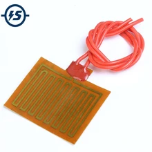 30x40 мм Полиимидные электрических нагревательных пленочных пластина с подогревом Панель PI электрическая пленка 5 в 1 Вт светодиодные лампы для электрического нагревательного прибора нагрева Панель