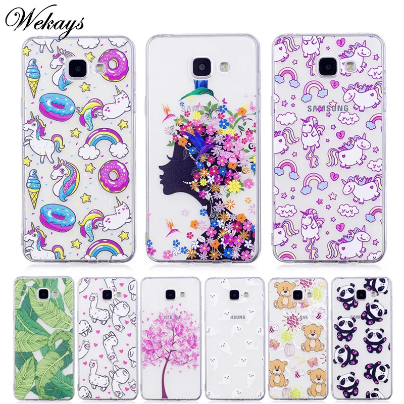 

Wekays Cute Cartoon Unicorn Soft Silicone TPU Fundas Case For Coque Samsung Galaxy A3 A5 2016 A310 A310F A510 A510F Cover Cases