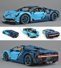

New Racing Car Blue speed Car fit legoings technic building model chiron city block Bricks Gift kid diy toys boy