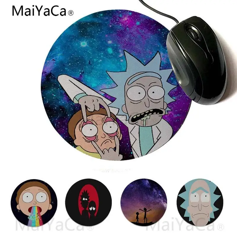 

Maiyaca Rick Morty gamer play mats Mousepad 20x20cm 22x22cm diameter round mouse pad
