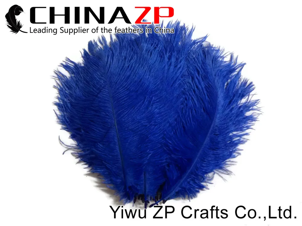 Китайский завод размер 30-35 см(12-14 дюймов) окрашенные Королевский синий фантастические DIY украшения страусиные перья