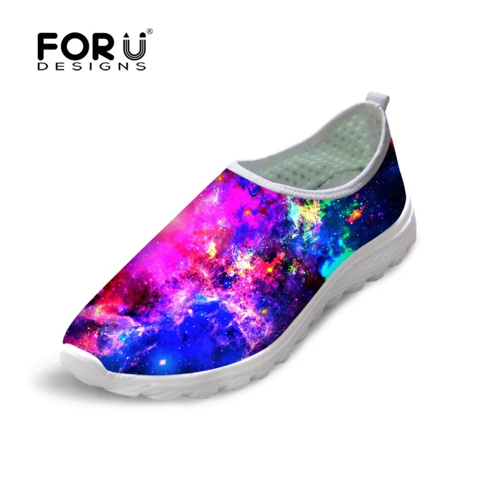 

New Stylish Men's Casual Shoes 3D Galaxy Space Printing Men Breathable Shoe Flats for Teenager Men Lightweight Mesh Shoe Zapatos