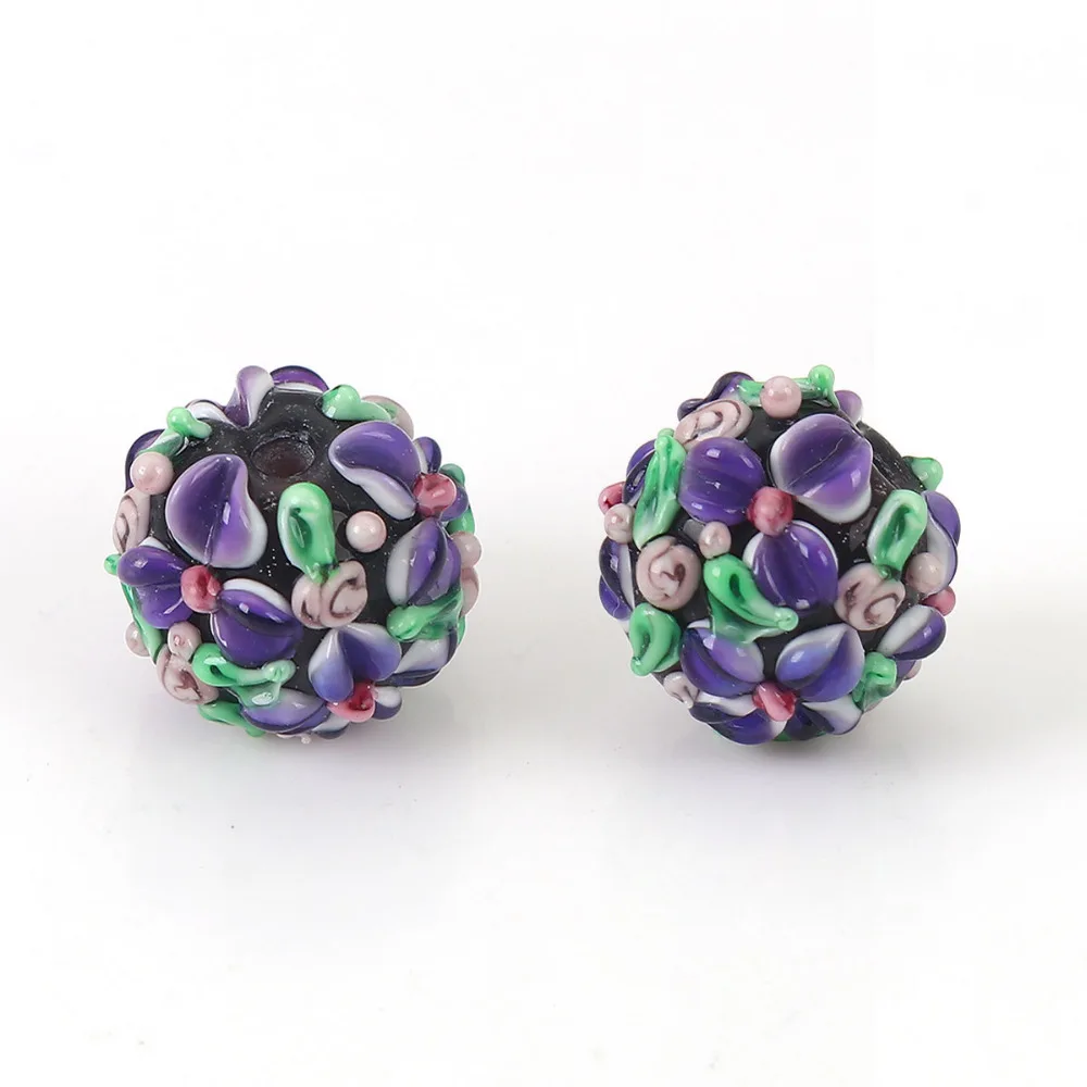 DoreenBeads бисерами из окрашенным стекла Стекло заключенная Цветочные бусины