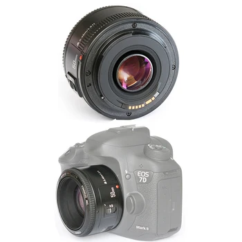 

DOITOP for Canon YN 50mm F1.8 YN EF 50mm f/1.8 AF/MF Lens Large Aperture Auto Focus for Canon EOS DSLR Cameras C4